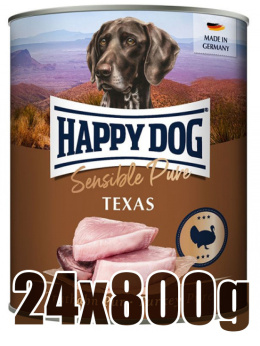 Happy Dog - Supreme Sensible Pure Texas - INDYK - Zestaw 24 x 800g
