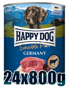 Happy Dog - Supreme Sensible Rind Pure Germany - WOŁOWINA - Zestaw 24 x 800g