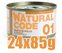 Natural Code - 01 - Filet z KURCZAKA - Zestaw 24 x 85g