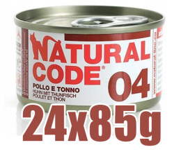Natural Code - 04 - KURCZAK I TUŃCZYK - Zestaw 24 x 85g