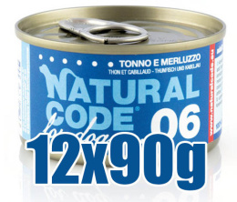Natural Code - 06 - TUŃCZYK i DORSZ - Zestaw 12 x 90g