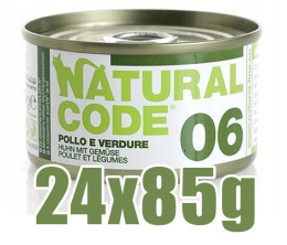 Natural Code - 06 - KURCZAK I WARZYWA - Zestaw 24 x 85g
