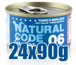 Natural Code - 06 - TUŃCZYK i DORSZ - Zestaw 24 x 90g