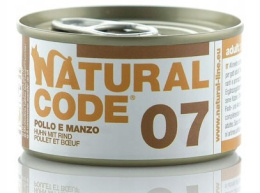 Natural Code - 07 - KURCZAK I WOŁOWINA - Zestaw 24 x 85g