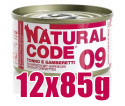 Natural Code - 09 - TUŃCZYK I KREWETKI - Zestaw 12 x 85g
