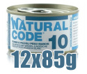 Natural Code - 10 - TUŃCZYK I MŁODE RYBY (Whitebait) - Zestaw 12 x 85g