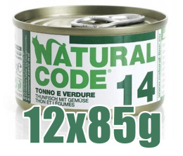 Natural Code - 14 - TUŃCZYK I WARZYWA - Zestaw 12 x 85g