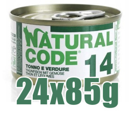 Natural Code - 14 - TUŃCZYK I WARZYWA - Zestaw 24 x 85g