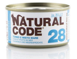 Natural Code - 28 - TUŃCZYK I OWOCE MORZA W GALARETCE - Zestaw 12 x 85g