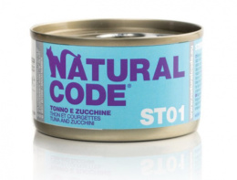 Natural Code - ST01 - TUŃCZYK I CUKINIA - Zestaw 12 x 85g