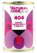 Natural Code - 404 - WOŁOWINA, BATATY i JAGODY - Zestaw 12 x 400g