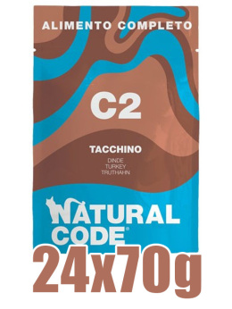 Natural Code - C2 - Monobiałkowa - INDYK - Zestaw 24 x 70g