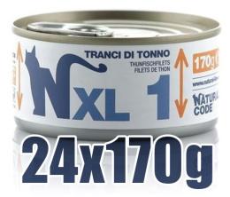 Natural Code - XL1 - PLASTERKI Z TUŃCZYKA - Zestaw 24 x 170g