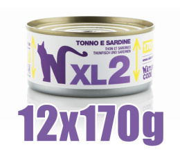 Natural Code - XL2 - TUŃCZYK i SARDYNKI - Zestaw 12 x 170g