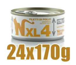 Natural Code - XL4 - FILET Z KURCZAKA - Zestaw 24 x 170g