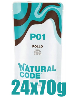 Natural Code - P01 - Filet z KURCZAKA - Zestaw 24 x 70g