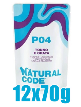 Natural Code - P04 - TUŃCZYK, DORADA - Zestaw 12 x 70g