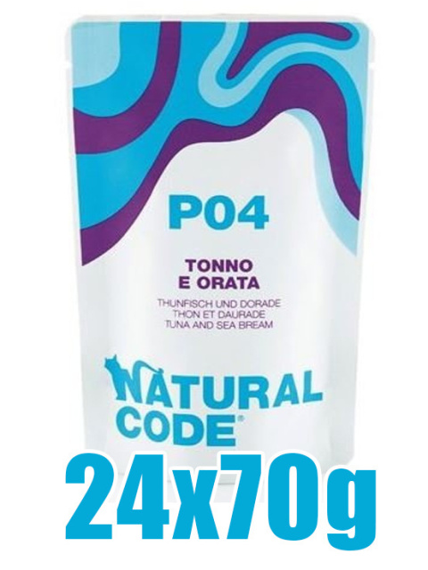 Natural Code - P04 - TUŃCZYK, DORADA - Zestaw 24 x 70g