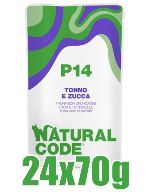 Natural Code - P14 - TUŃCZYK i DYNIA - Zestaw 24 x 70g