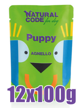 Natural Code - Puppy - JAGNIĘCINA i ZIEMNIAKI - Zestaw 12 x 100g