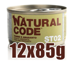 Natural Code - ST02 - TUŃCZYK I AMARANTUS - Zestaw 12 x 85g