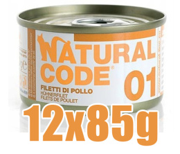 Natural Code - 01 - Filet z KURCZAKA - Zestaw 12 x 85g