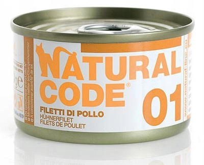 Natural Code - 01 - Filet z KURCZAKA - Zestaw 12 x 85g Natural Code - 01 - Filet z KURCZAKA - Zestaw 12 x 85g