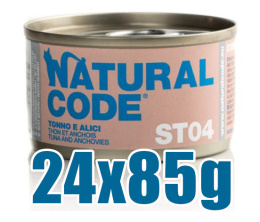 Natural Code - ST04 - TUŃCZYK I ANCHOIS - Zestaw 24 x 85g