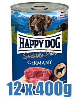 Happy Dog - Supreme Sensible Rind Pure Germany - WOŁOWINA - Zestaw 12 x 400g