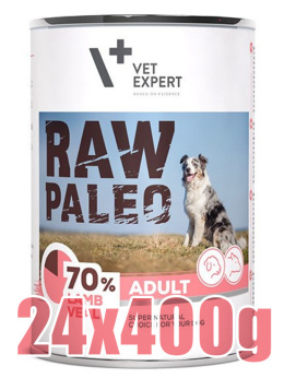 Raw Paleo - Adult - JAGNIĘCINA I CIELĘCINA - Zestaw 24x400g