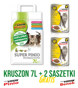 Super Pinio - Zbrylający Kruszon - Zielona herbata - 7 L + 2 saszetki GRATIS