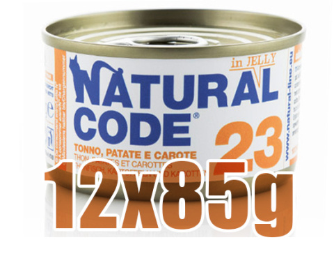 Natural Code - 23 - TUŃCZYK, ZIEMNIAKI i MARCHEW - Zestaw 12 x 85g