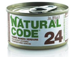 Natural Code - 24 - TUŃCZYK, WOŁOWINA i WARZYWA - 85g