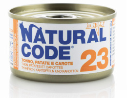 Natural Code - 23 - TUŃCZYK, ZIEMNIAKI i MARCHEW - Zestaw 24 x 85g