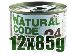 Natural Code - 24 - TUŃCZYK, WOŁOWINA i WARZYWA - Zestaw 12 x 85g