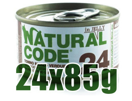 Natural Code - 24 - TUŃCZYK, WOŁOWINA i WARZYWA - Zestaw 24 x 85g