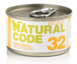 Natural Code - 32 - TUŃCZYK I ŻURAWINA W GALARETCE - Zestaw 12 x 85g