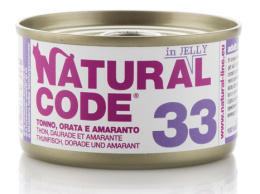 Natural Code - 33 - TUŃCZYK, DORADA I AMARANTUS W GALARETCE - 85g
