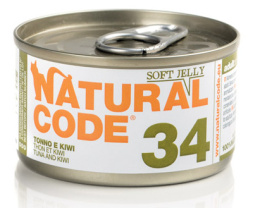 Natural Code - 34 - TUŃCZYK I KIWI W GALARETCE - Zestaw 12 x 85g