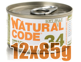 Natural Code - 34 - TUŃCZYK I KIWI W GALARETCE - Zestaw 12 x 85g