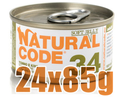 Natural Code - 34 - TUŃCZYK I KIWI W GALARETCE - Zestaw 24 x 85g