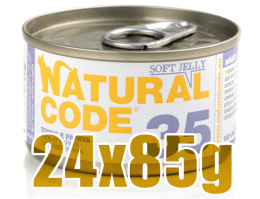 Natural Code - 35 - TUŃCZYK I PAPAJA W GALARETCE - Zestaw 24 x 85g