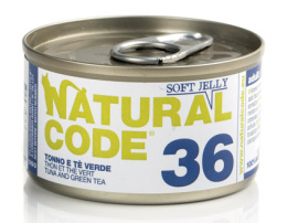 Natural Code - 36 - TUŃCZYK I ZIELONA HERBATA W GALARETCE - Zestaw 24 x 85g