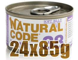 Natural Code - 38 - TUŃCZYK, WOŁOWINA I OLIWKI W GALARETCE - Zestaw 24 x 85g