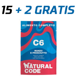 Natural Code - C6 - WOŁOWINA Z SZYNKĄ - Zestaw 15+2 GRATIS