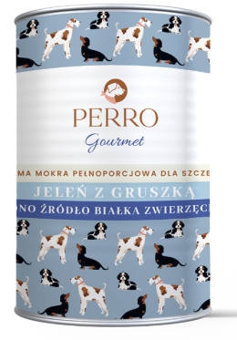 Perro - Gourmet Junior MONO - Jeleń z gruszką - 400g