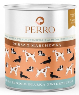 Perro - Gourmet MONO - Dorsz z marchewka - 850g