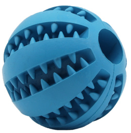 Bubu Pets - Dental - Gumowa niebieska miętowa piłka - 5 cm