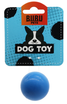 Bubu Pets - Gumowa twarda niebieska piłka o zapachu wanilii - 5cm