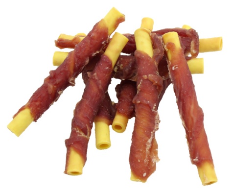 Bubu Pets - Rurki owinięte - KACZKA i BATAT - 500g